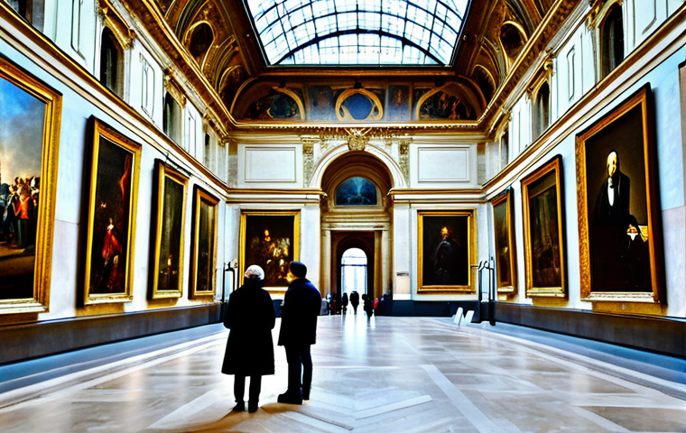 러시아 독립기념일의 의미 - Cultural Heritage**

"A grand hall inside the Louvre Museum, Paris, featuring a special exhibit show...